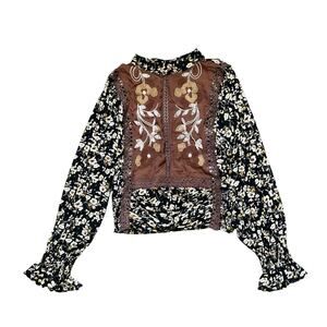 Sterling & Stitch Multicolor Floral Blouse: Y2K, Modern